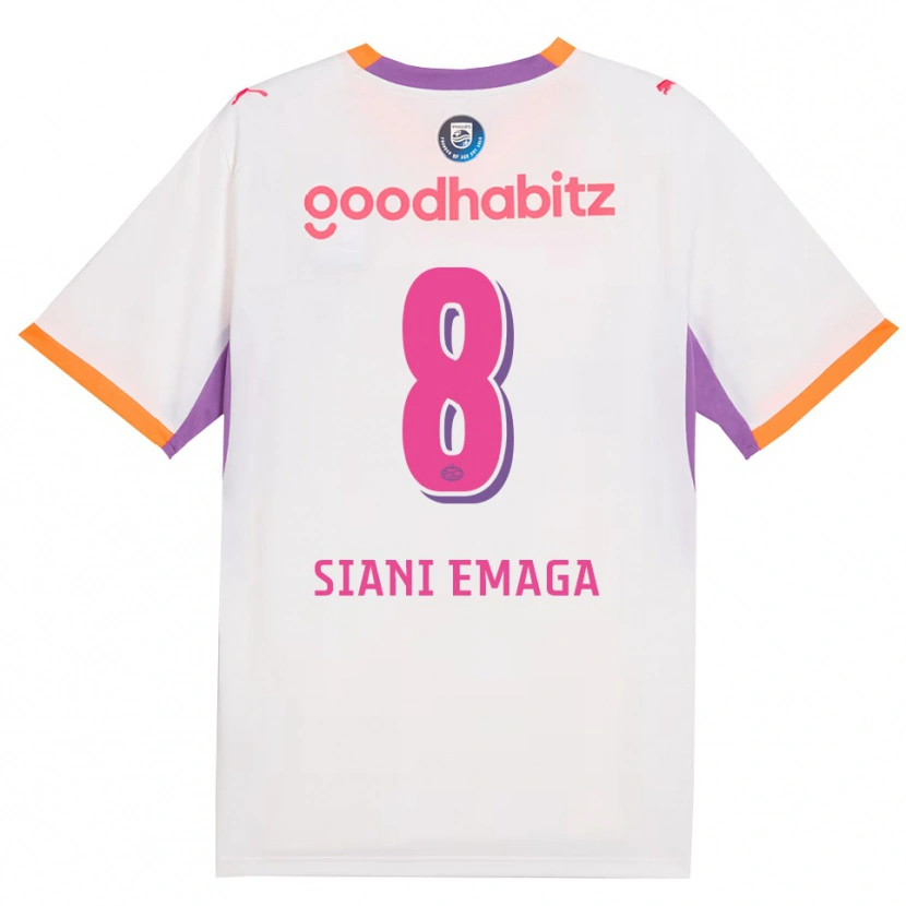 Danxen Dámské Ezechiel Siani Emaga #8 Bílá Fialová Oranžová Daleko Hráčské Dresy 2026/27 Dres