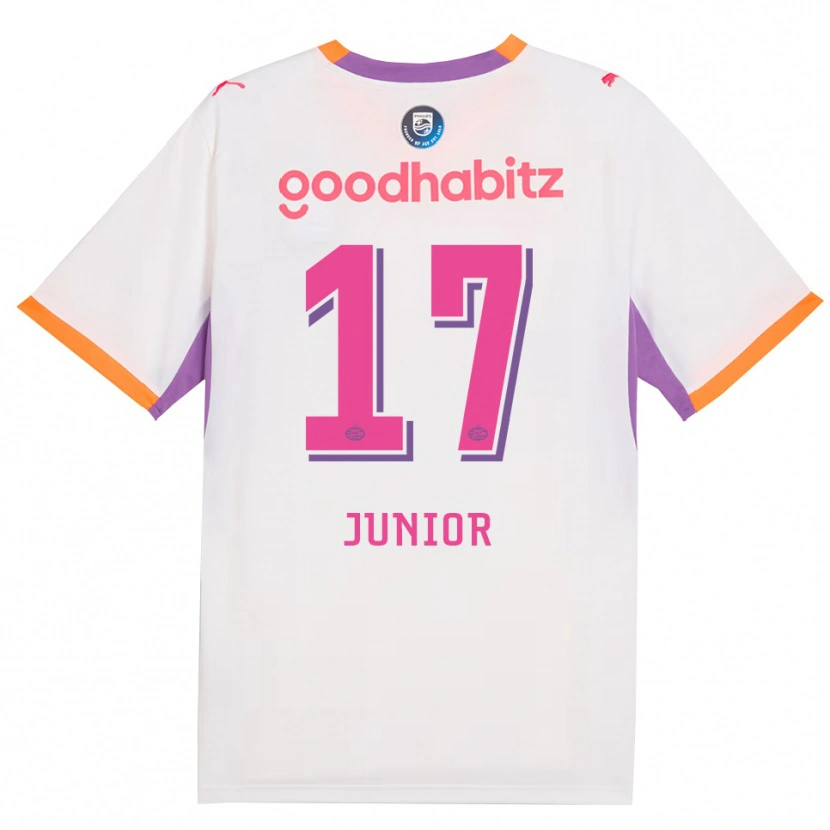 Danxen Dámské Mauro Júnior #17 Bílá Fialová Oranžová Daleko Hráčské Dresy 2026/27 Dres