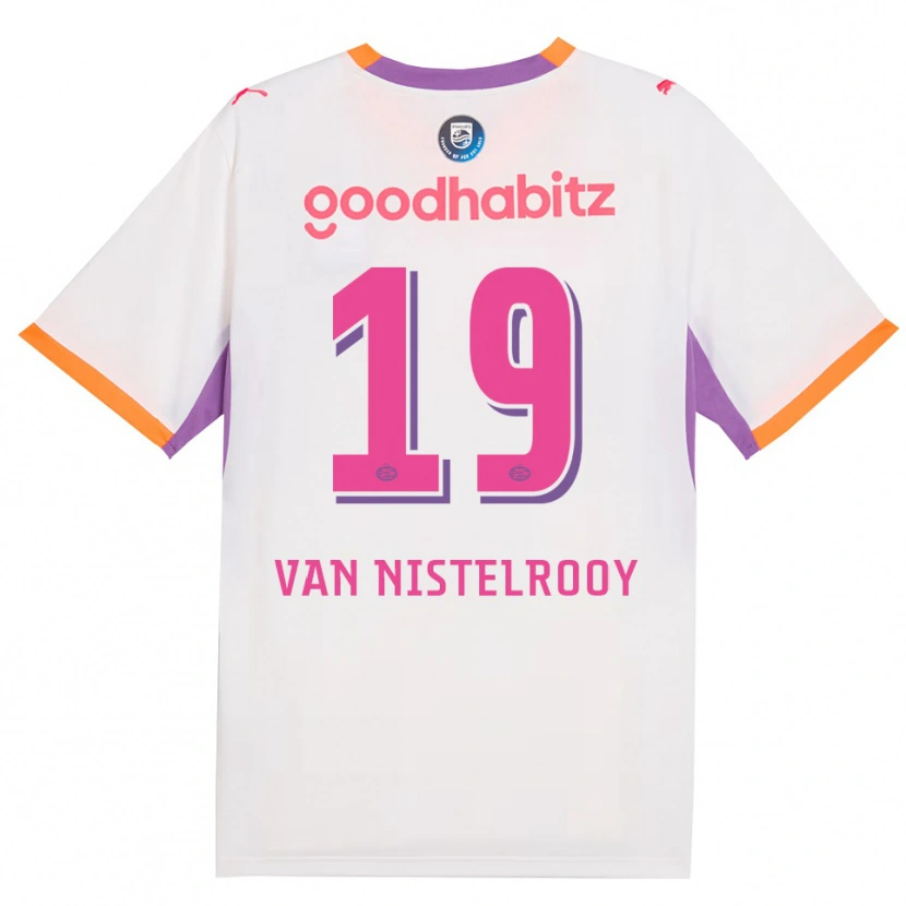 Danxen Dámské Liam Van Nistelrooy #19 Bílá Fialová Oranžová Daleko Hráčské Dresy 2026/27 Dres