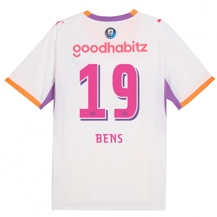 Danxen Dámské Teun Bens #19 Bílá Fialová Oranžová Daleko Hráčské Dresy 2026/27 Dres