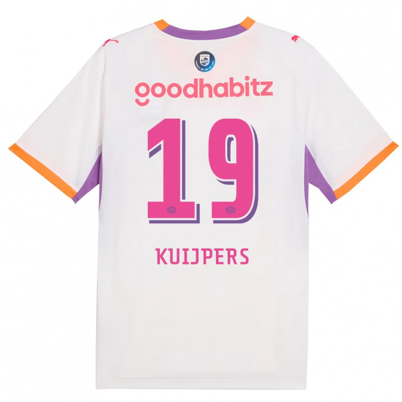Danxen Dámské Jeslynn Kuijpers #19 Bílá Fialová Oranžová Daleko Hráčské Dresy 2026/27 Dres