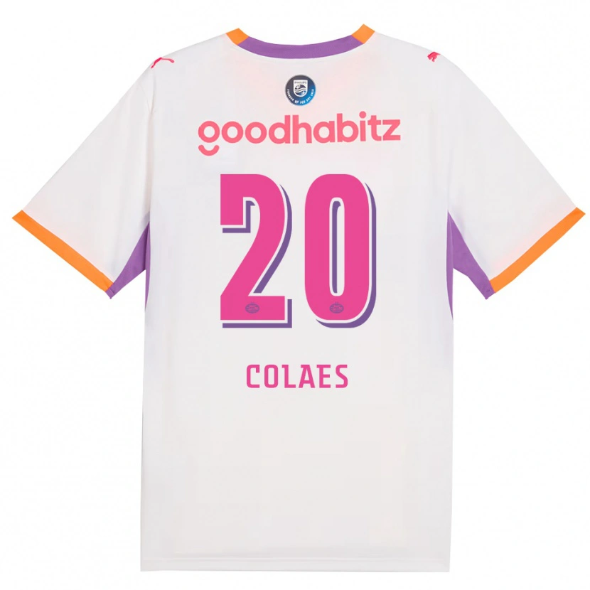 Danxen Dámské Jonas Colaes #20 Bílá Fialová Oranžová Daleko Hráčské Dresy 2026/27 Dres