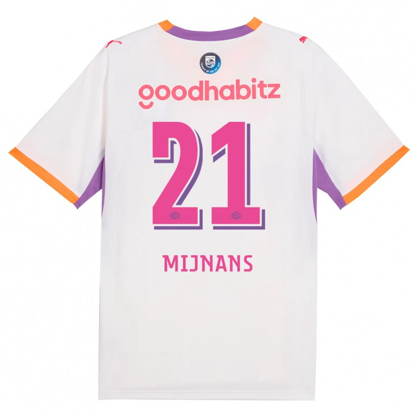Danxen Dámské Sven Mijnans #21 Bílá Fialová Oranžová Daleko Hráčské Dresy 2026/27 Dres