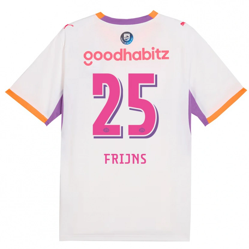 Danxen Dámské Emma Frijns #25 Bílá Fialová Oranžová Daleko Hráčské Dresy 2026/27 Dres