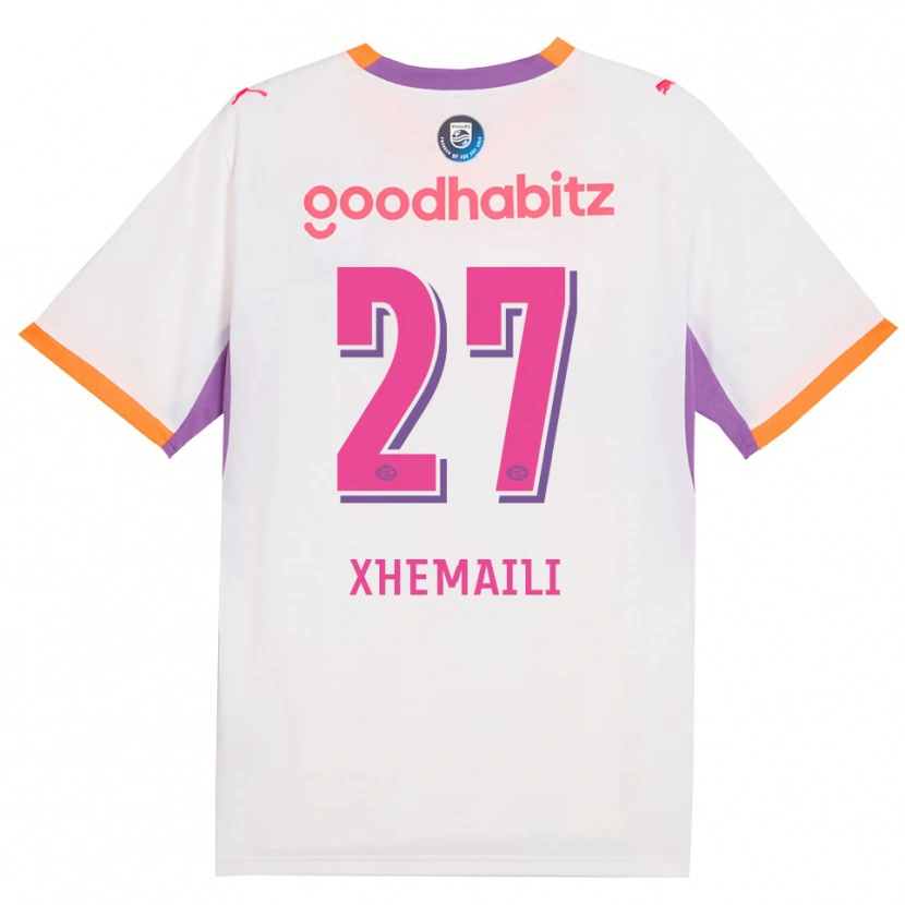 Danxen Dámské Riola Xhemaili #27 Bílá Fialová Oranžová Daleko Hráčské Dresy 2026/27 Dres