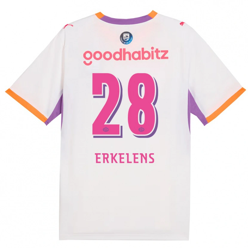 Danxen Dámské Kwint Erkelens #28 Bílá Fialová Oranžová Daleko Hráčské Dresy 2026/27 Dres