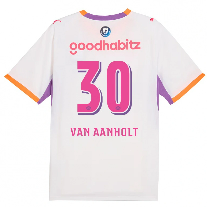 Danxen Dámské Patrick Van Aanholt #30 Bílá Fialová Oranžová Daleko Hráčské Dresy 2026/27 Dres