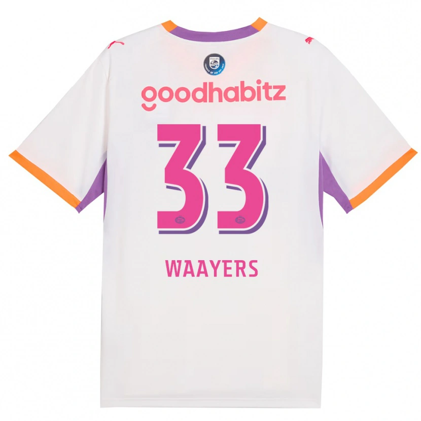 Danxen Dámské Eus Waayers #33 Bílá Fialová Oranžová Daleko Hráčské Dresy 2026/27 Dres
