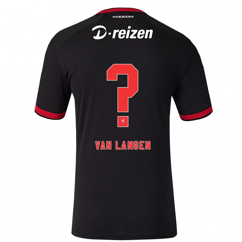 Danxen Dámské Siebe Van Langen #0 Červená Bílá Černá Daleko Hráčské Dresy 2026/27 Dres