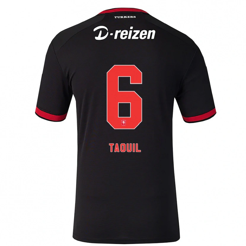 Danxen Dámské Rayan Taouil #6 Červená Bílá Černá Daleko Hráčské Dresy 2026/27 Dres