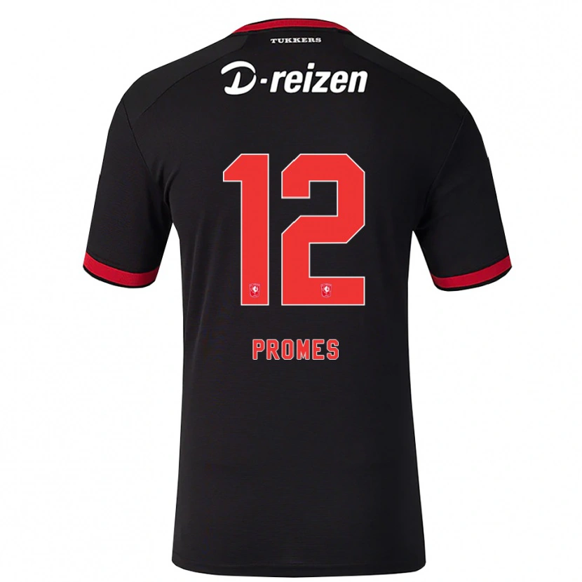 Danxen Dámské Valentino Promes #12 Červená Bílá Černá Daleko Hráčské Dresy 2026/27 Dres