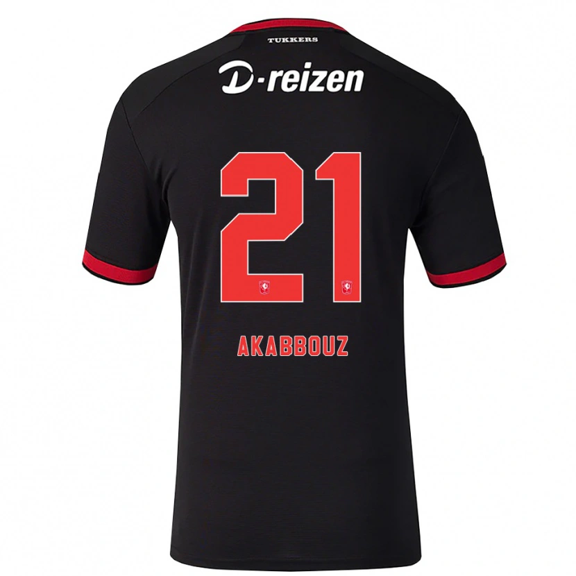 Danxen Dámské Imrane Akabbouz #21 Červená Bílá Černá Daleko Hráčské Dresy 2026/27 Dres