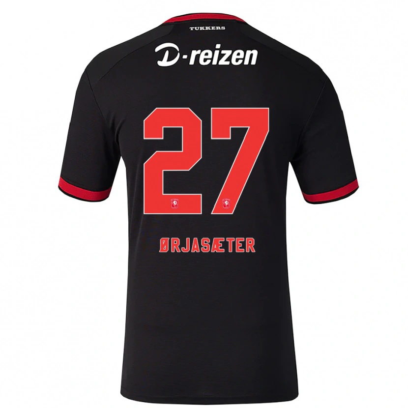 Danxen Dámské Sondre Ørjasæter #27 Červená Bílá Černá Daleko Hráčské Dresy 2026/27 Dres