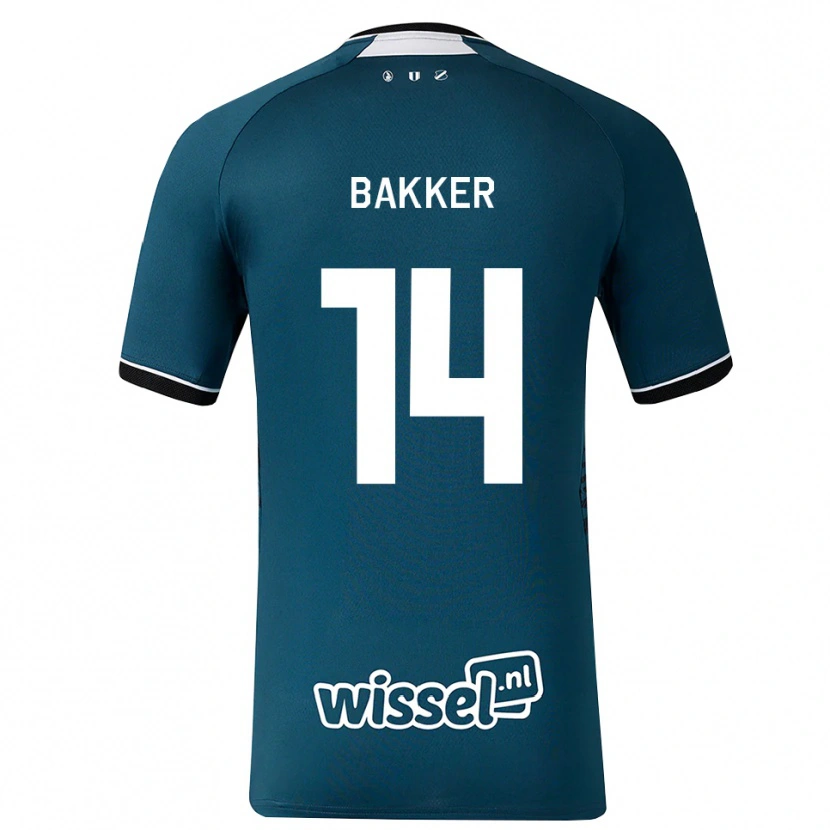 Danxen Dámské Eshly Bakker #14 Tmavě Břidlicově Šedá Bílá Daleko Hráčské Dresy 2026/27 Dres
