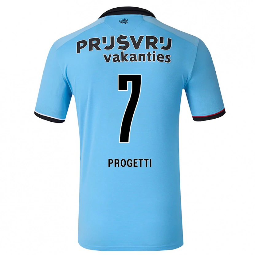 Danxen Dámské Vinícius Progetti #7 Nebeská Modř Černá Červená Daleko Hráčské Dresy 2026/27 Dres