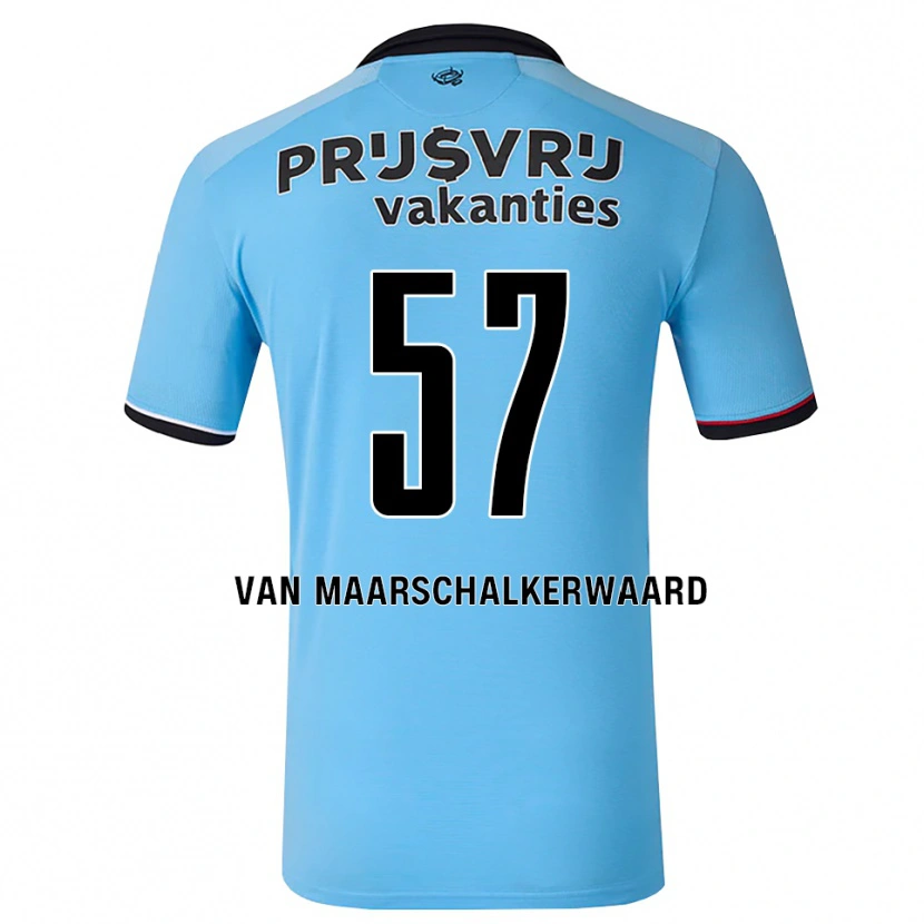 Danxen Dámské Pieter Van Maarschalkerwaard #57 Nebeská Modř Černá Červená Daleko Hráčské Dresy 2026/27 Dres