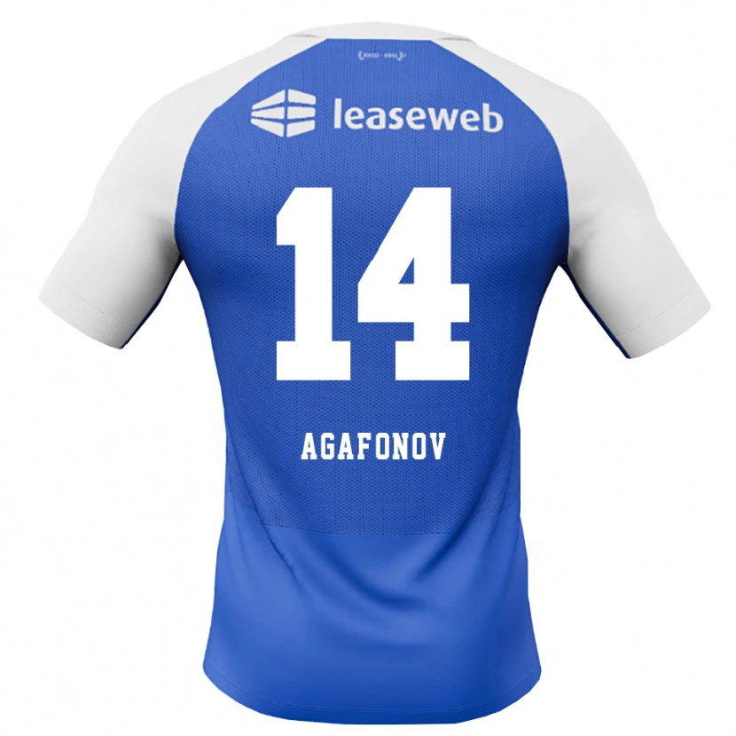 Danxen Dámské Anton Agafonov #14 Modrá Chodníčková Červená Bílá Daleko Hráčské Dresy 2026/27 Dres