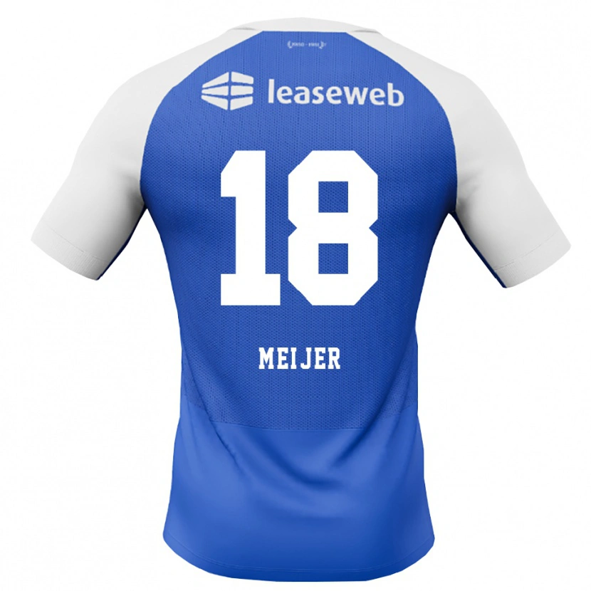 Danxen Dámské Noah Meijer #18 Modrá Chodníčková Červená Bílá Daleko Hráčské Dresy 2026/27 Dres