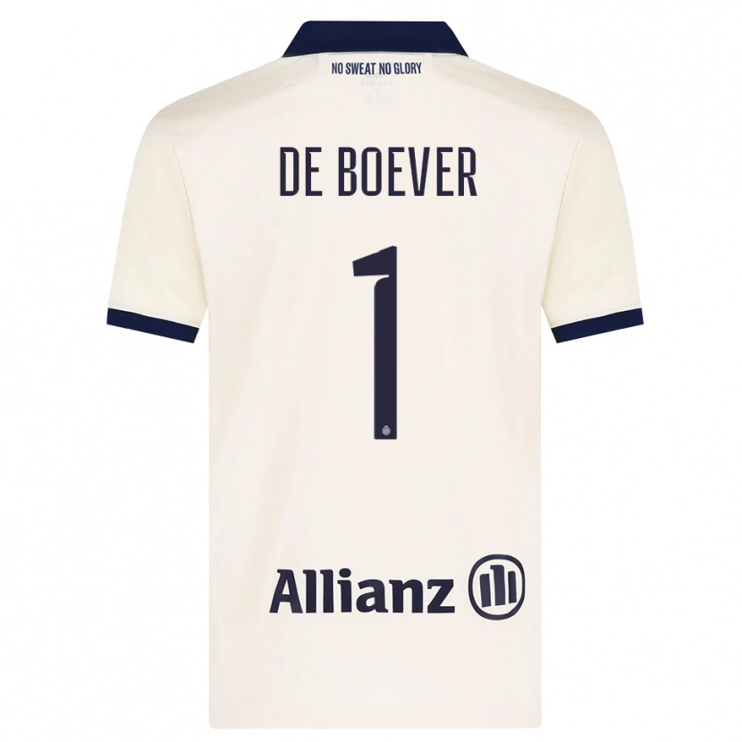 Danxen Dámské Jesse De Boever #1 Béžová Černá Daleko Hráčské Dresy 2026/27 Dres