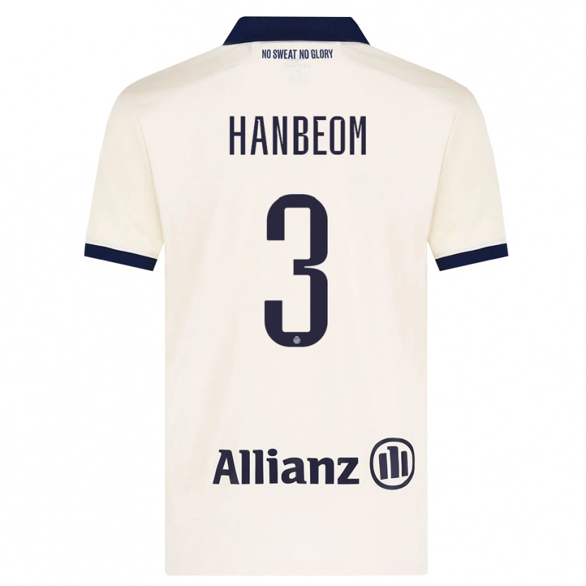 Danxen Dámské Han-Beom Lee #3 Béžová Černá Daleko Hráčské Dresy 2026/27 Dres