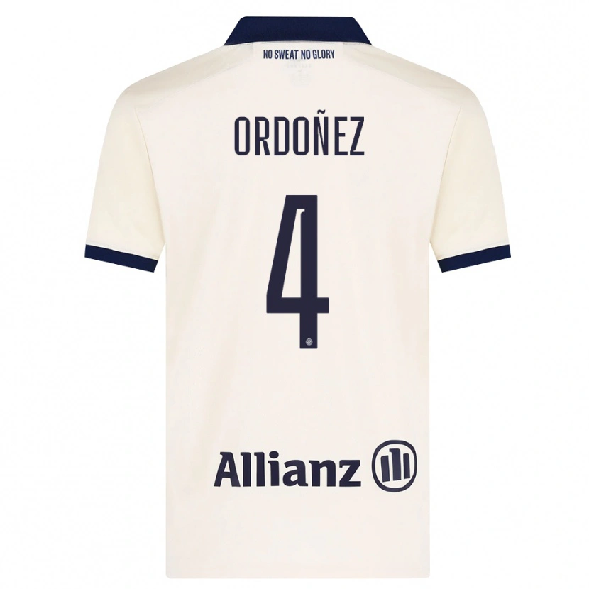 Danxen Dámské Joel Ordóñez #4 Béžová Černá Daleko Hráčské Dresy 2026/27 Dres