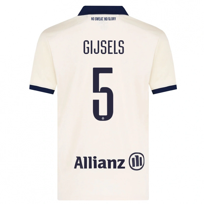 Danxen Dámské Kellen Gijsels #5 Béžová Černá Daleko Hráčské Dresy 2026/27 Dres