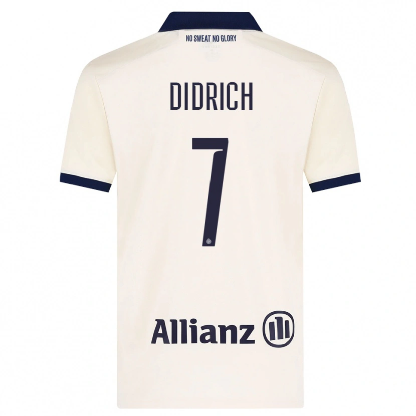 Danxen Dámské Brian Didrich #7 Béžová Černá Daleko Hráčské Dresy 2026/27 Dres