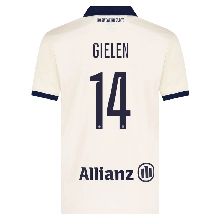 Danxen Dámské Sterre Gielen #14 Béžová Černá Daleko Hráčské Dresy 2026/27 Dres