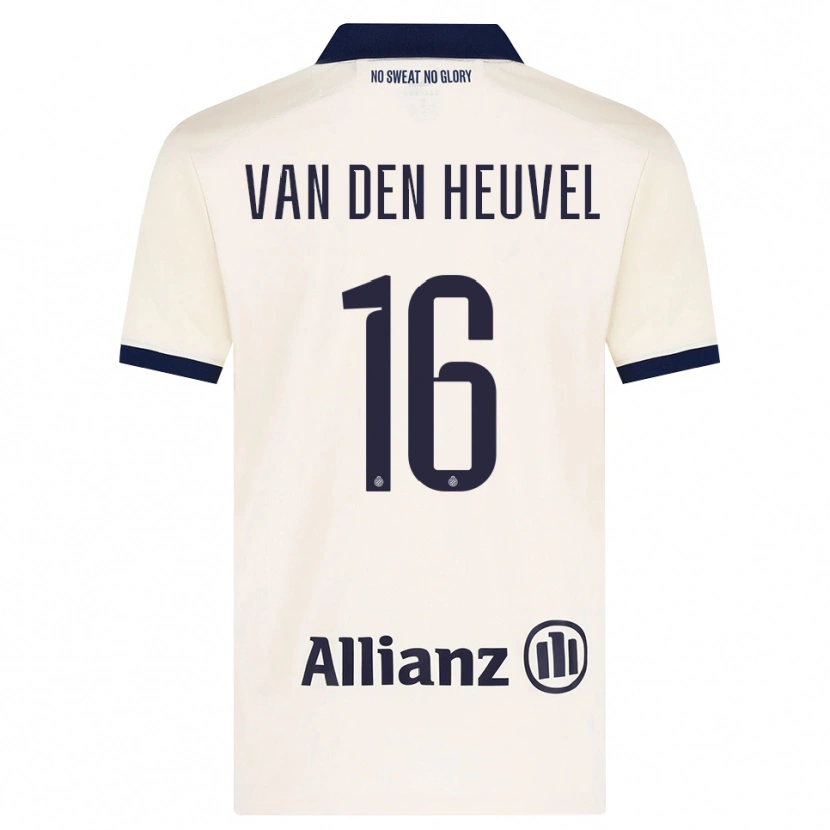 Danxen Dámské Dani Van Den Heuvel #16 Béžová Černá Daleko Hráčské Dresy 2026/27 Dres