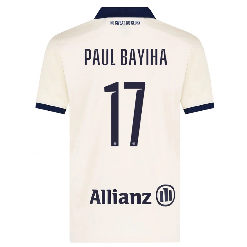Danxen Dámské Jean-Paul Bayiha #17 Béžová Černá Daleko Hráčské Dresy 2026/27 Dres