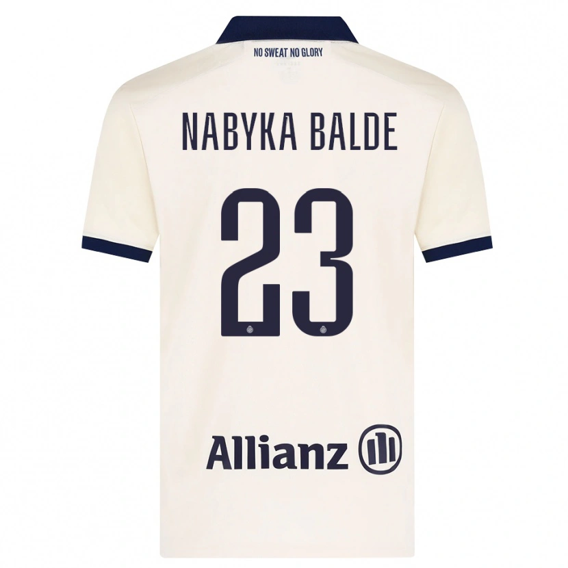 Danxen Dámské Mamadou Balde #23 Béžová Černá Daleko Hráčské Dresy 2026/27 Dres