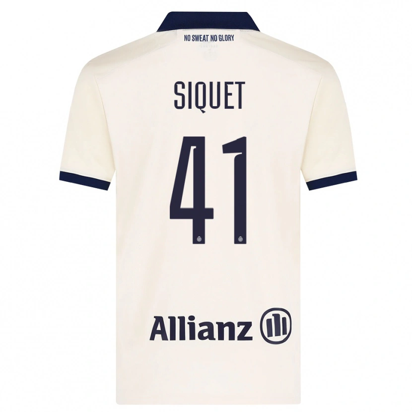 Danxen Dámské Hugo Siquet #41 Béžová Černá Daleko Hráčské Dresy 2026/27 Dres
