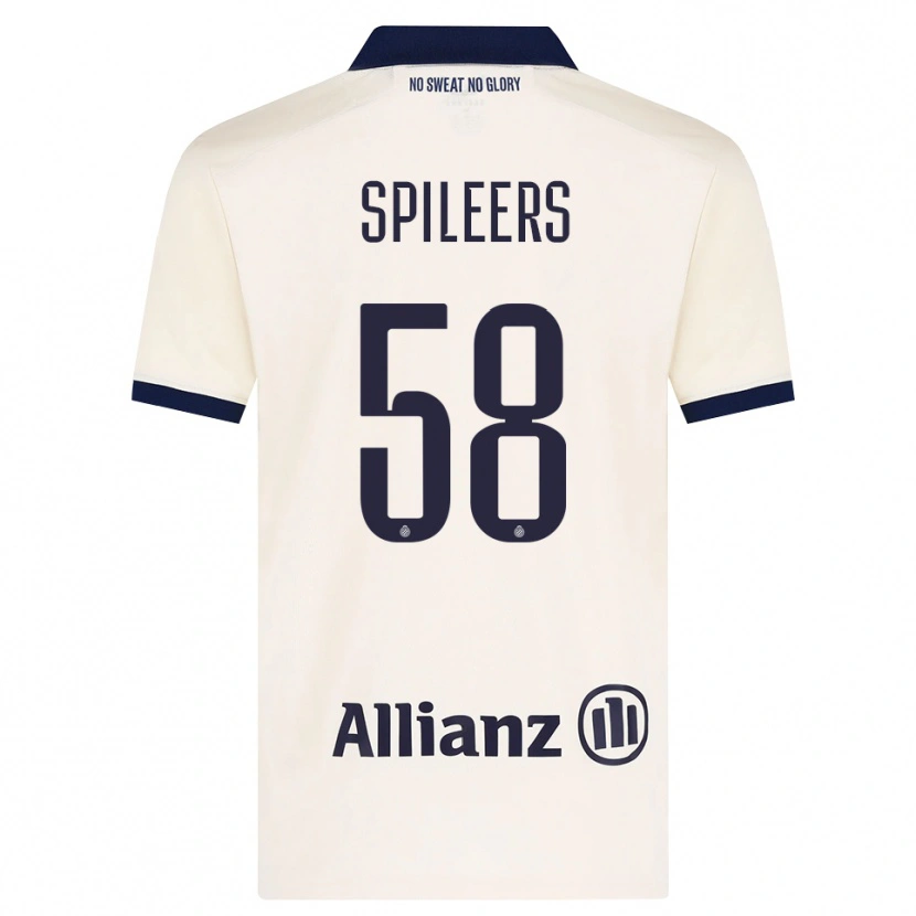 Danxen Dámské Jorne Spileers #58 Béžová Černá Daleko Hráčské Dresy 2026/27 Dres