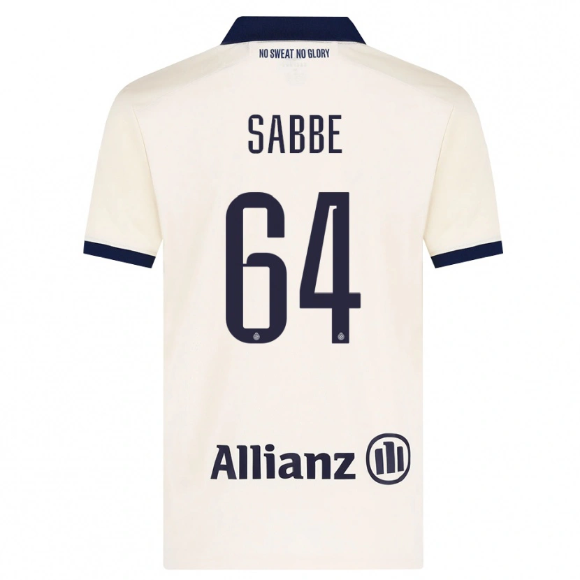 Danxen Dámské Kyriani Sabbe #64 Béžová Černá Daleko Hráčské Dresy 2026/27 Dres