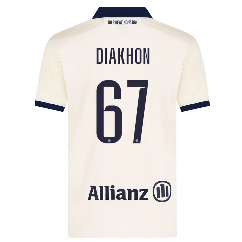 Danxen Dámské Mamadou Diakhon #67 Béžová Černá Daleko Hráčské Dresy 2026/27 Dres