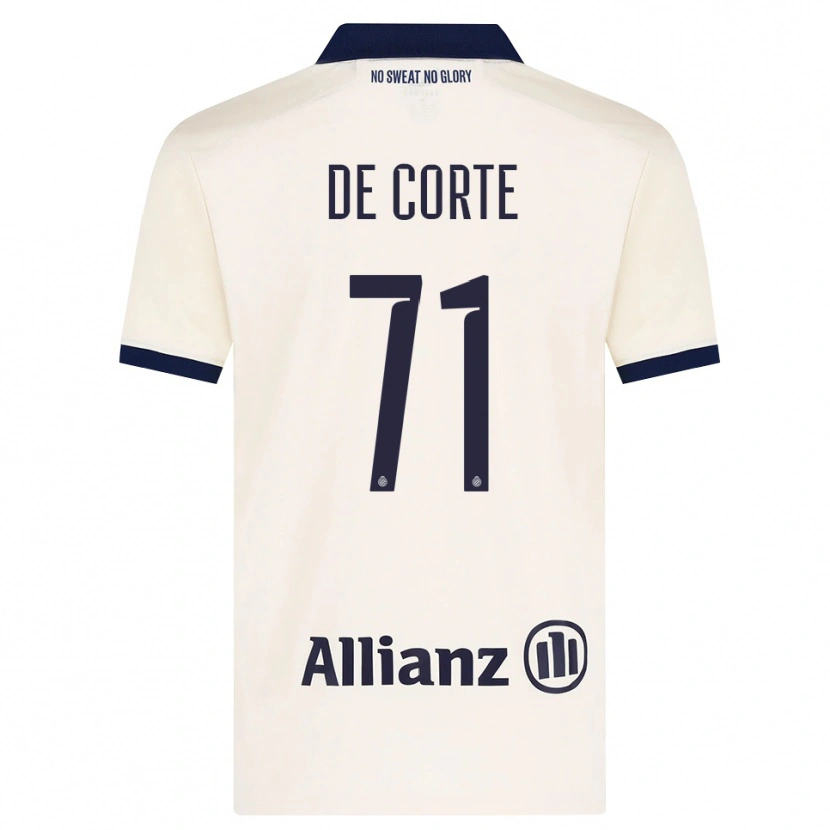 Danxen Dámské Axl De Corte #71 Béžová Černá Daleko Hráčské Dresy 2026/27 Dres