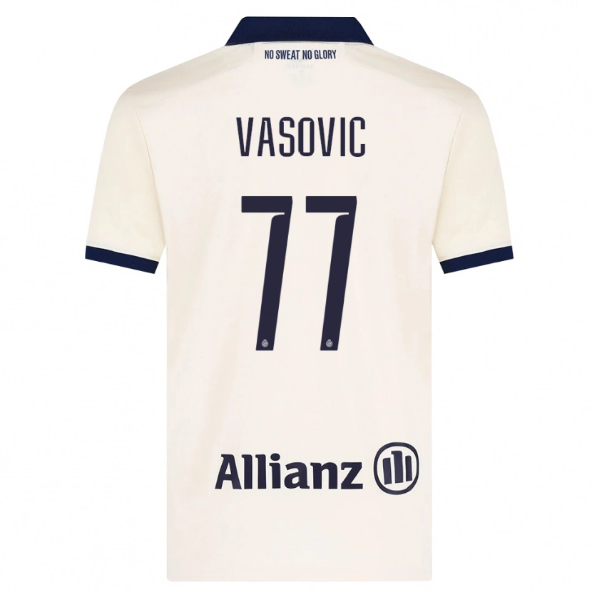 Danxen Dámské Andrej Vasovic #77 Béžová Černá Daleko Hráčské Dresy 2026/27 Dres