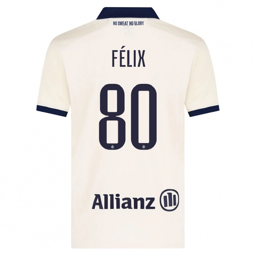 Danxen Dámské Félix Lemaréchal #80 Béžová Černá Daleko Hráčské Dresy 2026/27 Dres