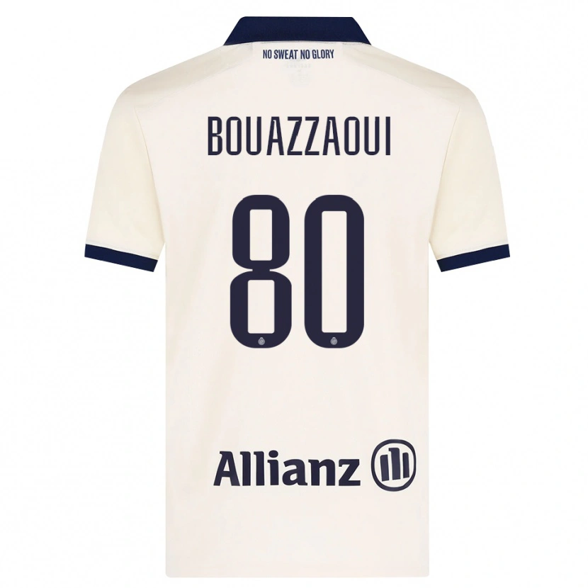 Danxen Dámské Ilyas Bouazzaoui #80 Béžová Černá Daleko Hráčské Dresy 2026/27 Dres
