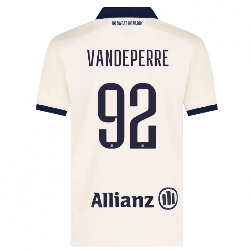 Danxen Dámské Alexander Vandeperre #92 Béžová Černá Daleko Hráčské Dresy 2026/27 Dres