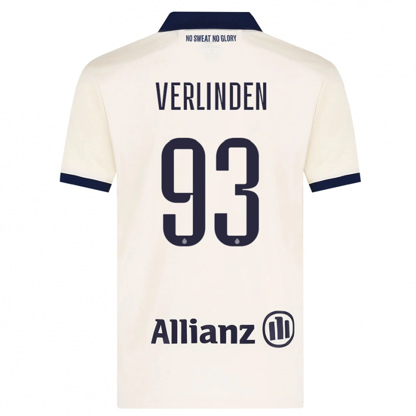 Danxen Dámské Wout Verlinden #93 Béžová Černá Daleko Hráčské Dresy 2026/27 Dres