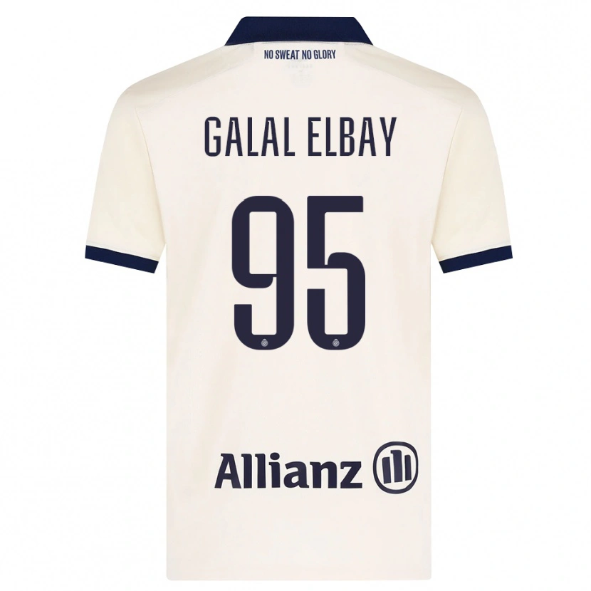 Danxen Dámské Mohamed Galal Elbay #95 Béžová Černá Daleko Hráčské Dresy 2026/27 Dres