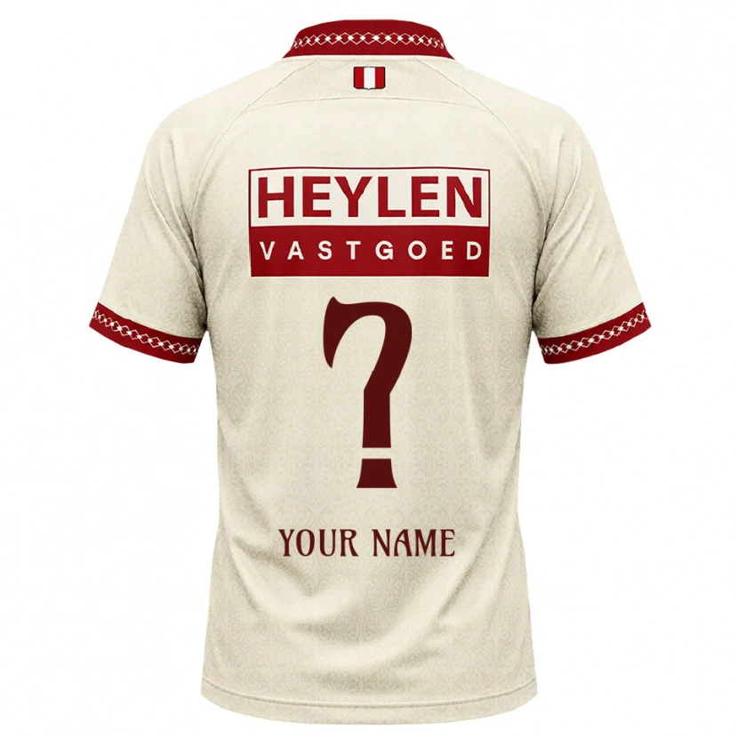 Danxen Dámské Tvé Jméno #0 Béžová Červená Daleko Hráčské Dresy 2026/27 Dres