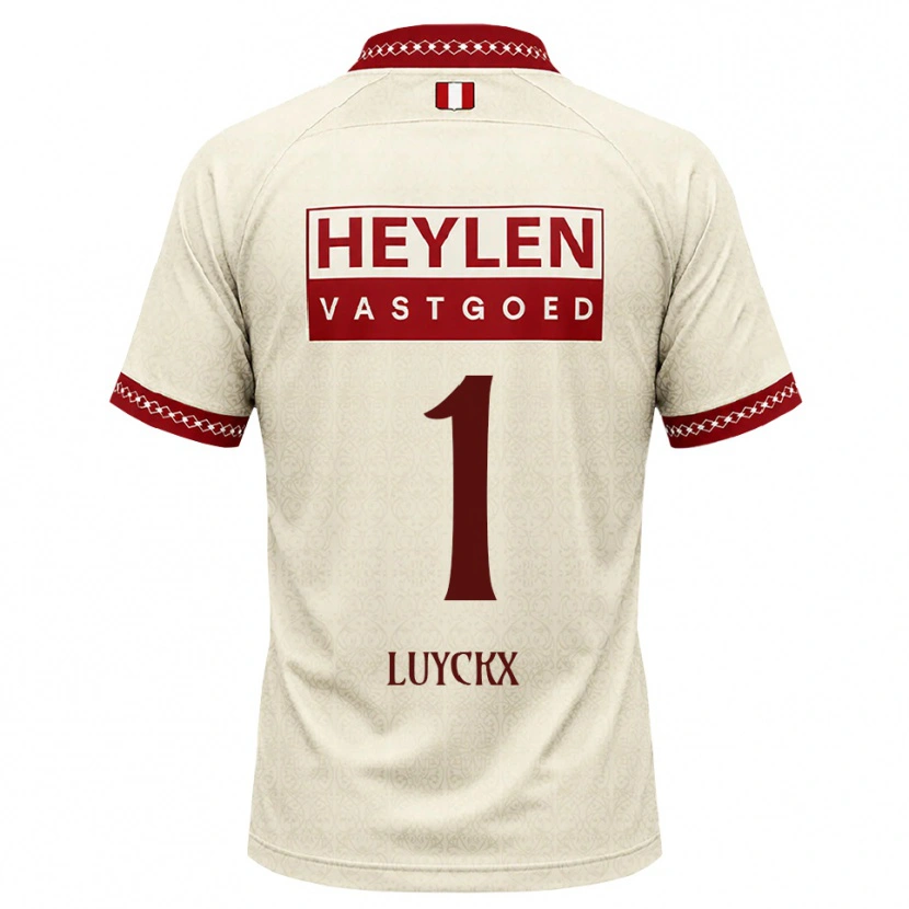 Danxen Dámské Vic Luyckx #1 Béžová Červená Daleko Hráčské Dresy 2026/27 Dres