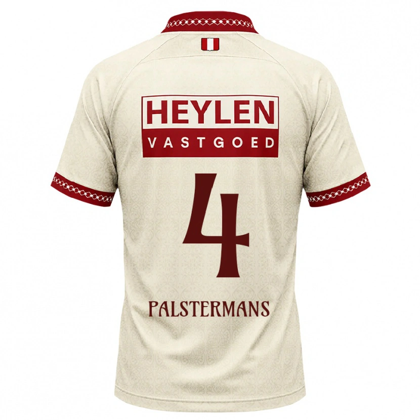 Danxen Dámské Jasper Palstermans #4 Béžová Červená Daleko Hráčské Dresy 2026/27 Dres