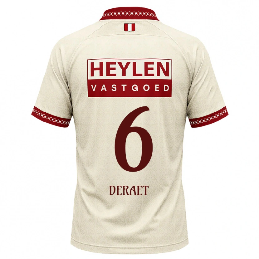 Danxen Dámské Xavi Deraet #6 Béžová Červená Daleko Hráčské Dresy 2026/27 Dres
