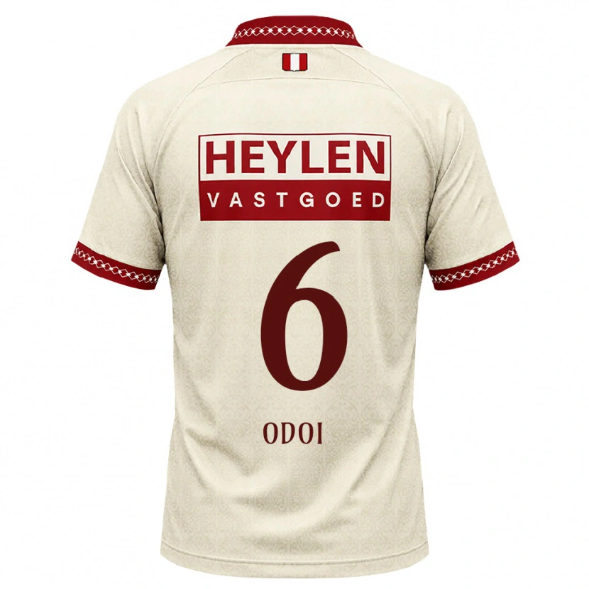 Danxen Dámské Denis Odoi #6 Béžová Červená Daleko Hráčské Dresy 2026/27 Dres