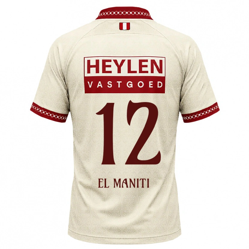 Danxen Dámské Naoufal El Maniti #12 Béžová Červená Daleko Hráčské Dresy 2026/27 Dres