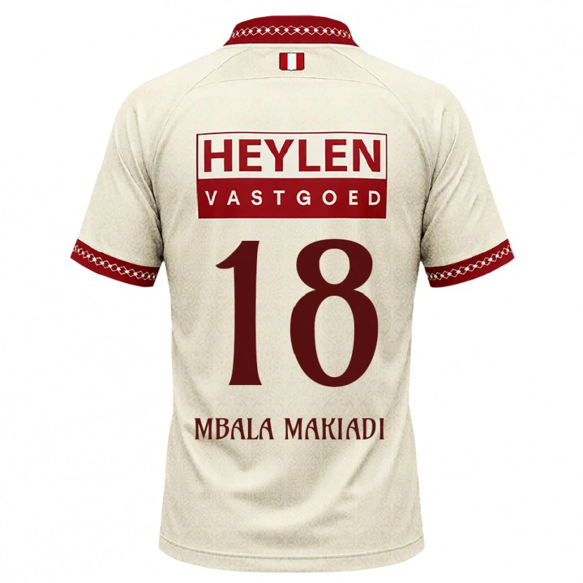 Danxen Dámské Ravi Mbala #18 Béžová Červená Daleko Hráčské Dresy 2026/27 Dres