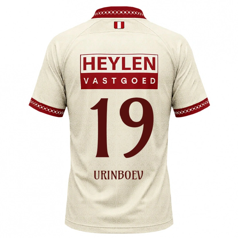 Danxen Dámské Mukhammadali Urinboev #19 Béžová Červená Daleko Hráčské Dresy 2026/27 Dres